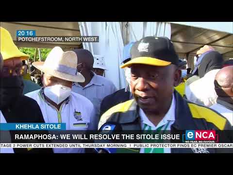 Ramaphosa We will resolve the Sitole issue