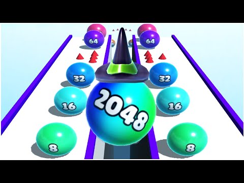 Ball Merge 2048 - Gameplay Walkthrough - Max Levels (Lvl 1-20) |IPAD, IOS|