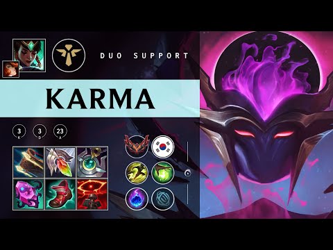Karma Support vs Neeko - KR Grandmaster Patch 25.23