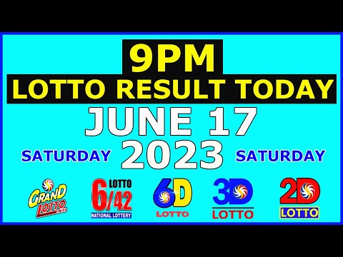 9pm Lotto Result Today June 17 2023 (Saturday)