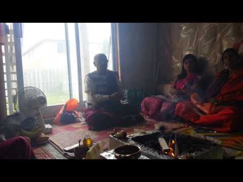 Shodasa Nitya Suvasini Puja during Chandi Homam at Uma Murali 's Residence (TAPOVANAM)