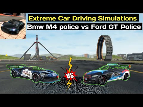 New Bmw M4 police vs Ford GT police  - Extreme Car Driving simulations car games