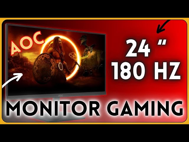 Vídeo relacionado con AOC Gaming 24G15N, Monitor Full HD de 23.8 Pulgadas, 180 Hz, Fast VA, 1 ms, sincronización adaptativa, HDR10, bajo retraso de Entrada 1920x1080, HDMI 2.0, DisplayPort 1.4, 27 Pulgada FHD HDR 10