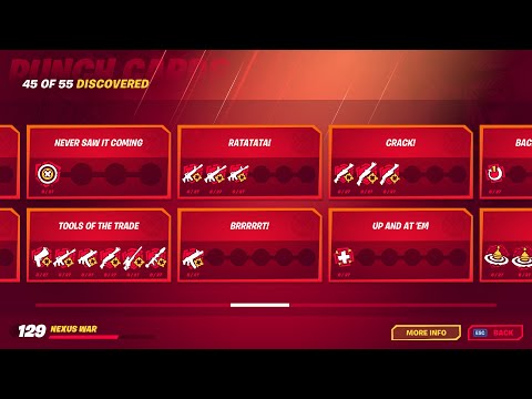 ALL 55 PUNCH CARDS DISCOVERED FORTNITE CHAPTER 2 SEASON 4 !!!!