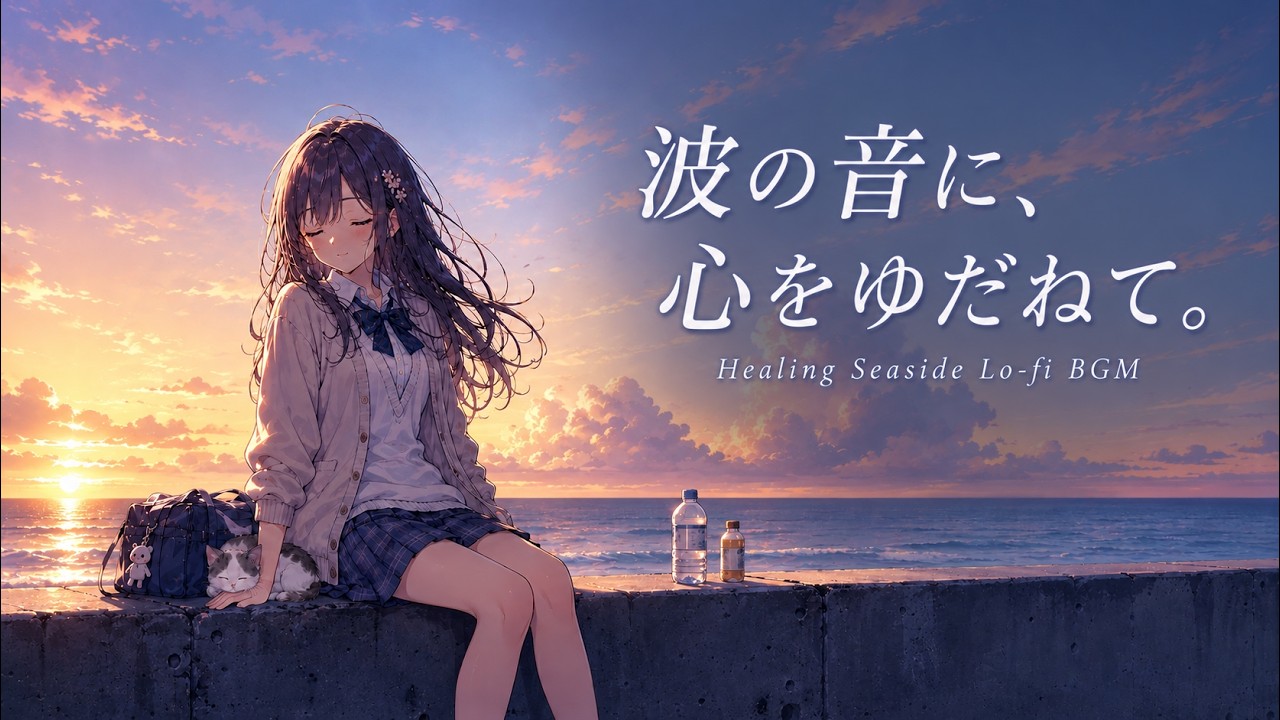 【フリーBGM】波の音に、心をゆだねて。