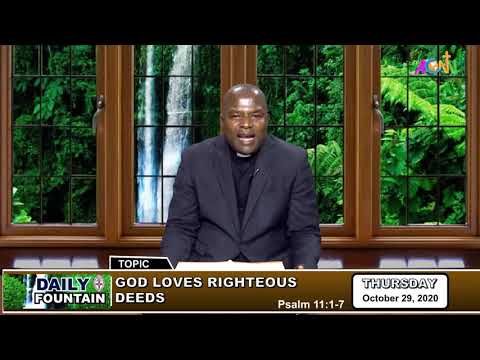 DAILY FOUNTAIN DEVOTIONAL GUIDE FOR 29 OCTOBER 2020 - THE VEN. CHUKWUMA ISAAC OKAFOR