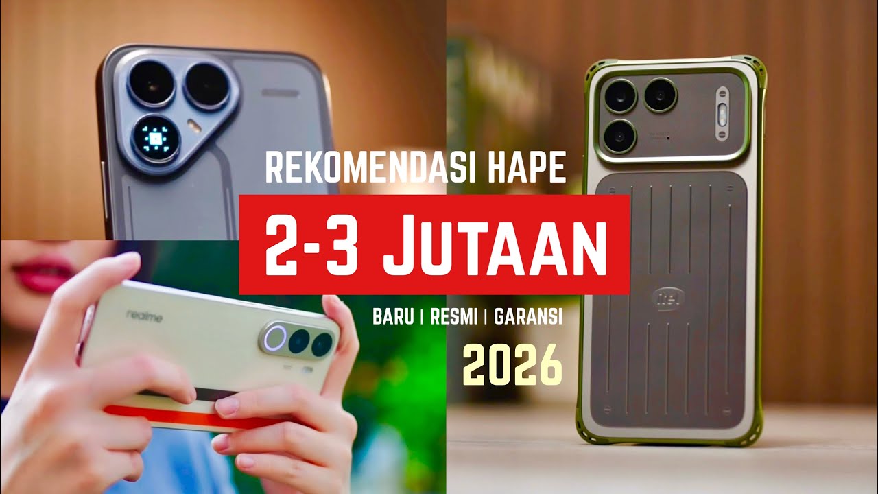 Rekomendasi Hape 2-3 Jutaan! Baru, Resmi & Bergaransi