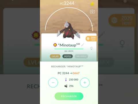 RECHARGE DU LUNDI #4 - MINOTAUPE- #pokemon #pokemongo #shorts #maxoutmonday #minotaupe