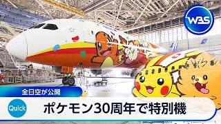 ポケモン30周年で特別機 全日空が公開【WBS】