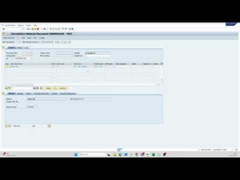 How to cancel a good receipt in SAP TCODE MIGO