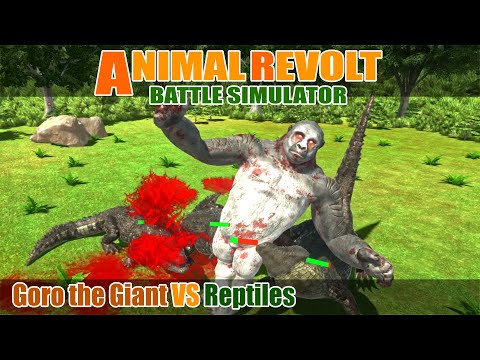 Goro the Giant vs Reptiles - Animal Revolt Battle Simulator