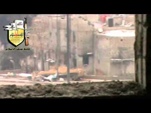 تقرير مرئي عن المعركة التي خاضتها كتيبة سيف الإسلام على المتحلق الجنوبي قرب بلدة زملكا في ريف دمشق