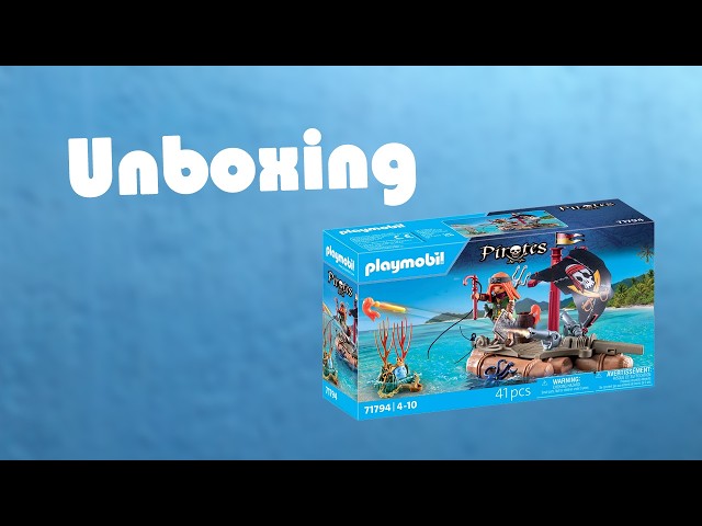 Vídeo relacionado con PLAYMOBIL | Pirates | Recuperación del Tesoro en la balsa Pirata | Juguete Pirata | Figura de Pirata | Juguete para niños y niñas a Partir de 4 años | 71794