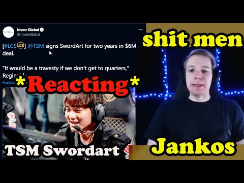 Jankos reacting  to TSM Swordart 6 MILLION $ CONTRACT | Jankos got mad at the Bard general