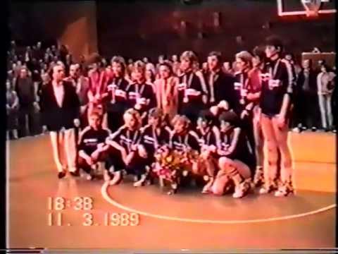 WŁÓKNIARZ Pabianice - SPÓJNIA Gdańsk :: finał MP 1989 w koszykówce kobiet