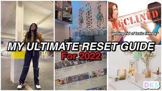 MY 2022 - RESET // My plan to glow up in 2022