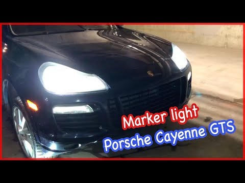DiY 2009 Porsche Cayenne GTS 9PA marker light/side lights. Замена габаритк. English.