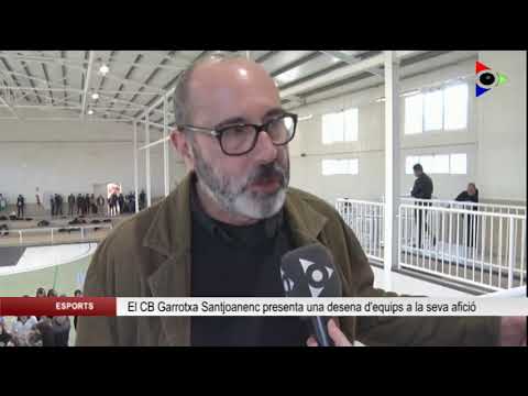 El CB Garrotxa Santjoanenc va presentar dissabte una desena d’equips a la seva afició