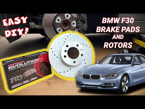 BMW 328i Front Pads and Rotors EASY Replacement