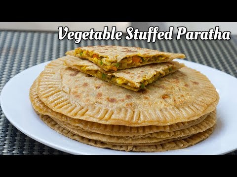 Vegetable Stuffed Paratha Recipe | Mixed Vegetable Paratha