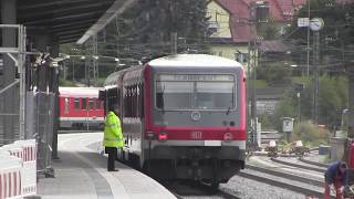 preview picture of video 'Traunstein Bahnhof 13.10.2012 mit Nahverkehr und einem Railjet'