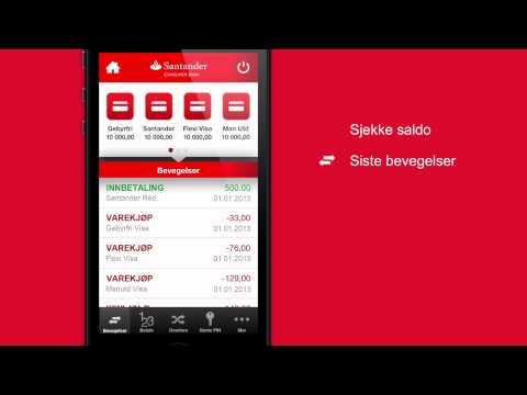 Santander Kort - Muligheter med Mobilbank