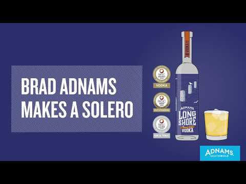 Brad Adnams makes an Adnams Solero cocktail