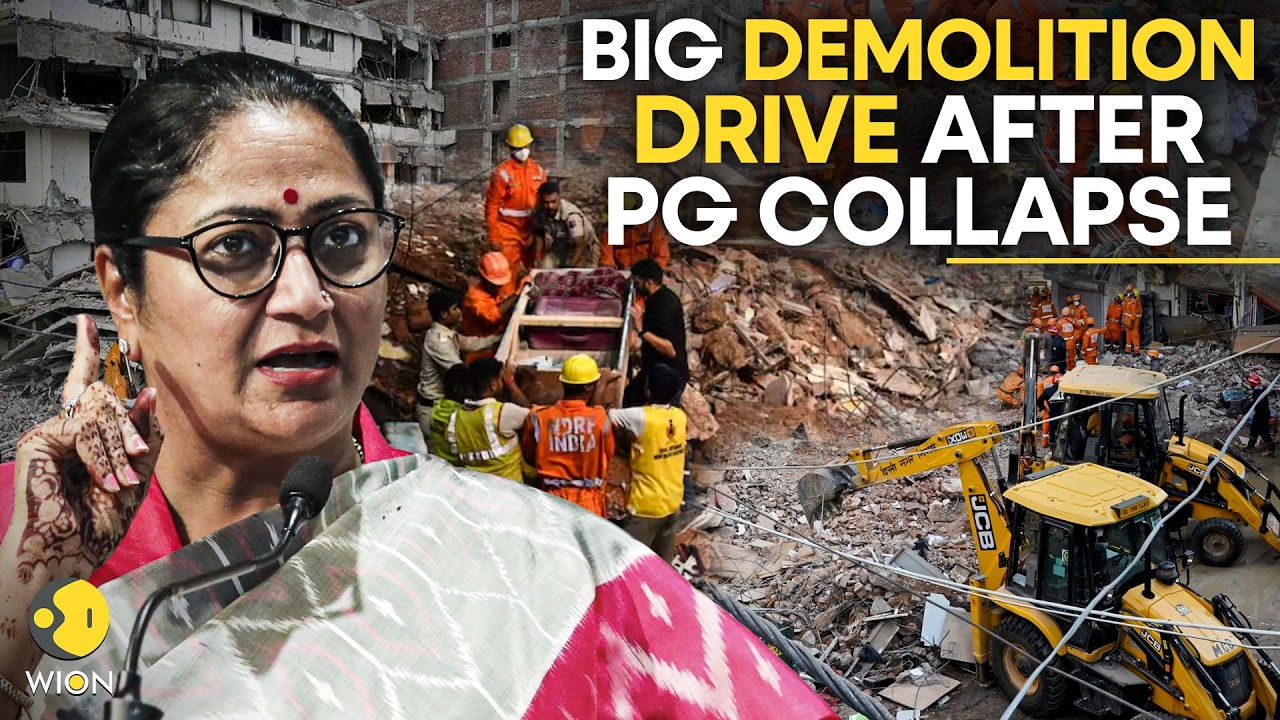 Delhi Building Collapse LIVE: CM Orders Bulldozer Action, 24 Properties Demolished In Satya Niketan