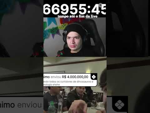 DONATE DE R$4 MILHÕES EM LIVE!