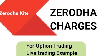 Zerodha Charges for Options Traing || Scalping Trading || Stock Market || BANKNIFTY ||