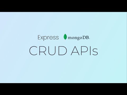 Express MongoDB CRUD APIs
