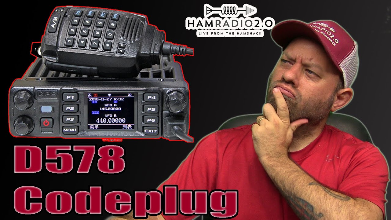 Anytone AT-D578 DMR Radio Codeplug Programming