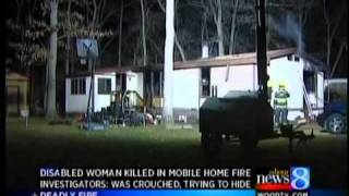 preview picture of video 'Woman, 24, dies in mobile home fire'
