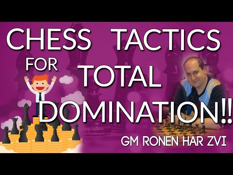 7 EASY 😀 Chess Tactics for TOTAL domination with GM Ronen Har Zvi - [ICC]