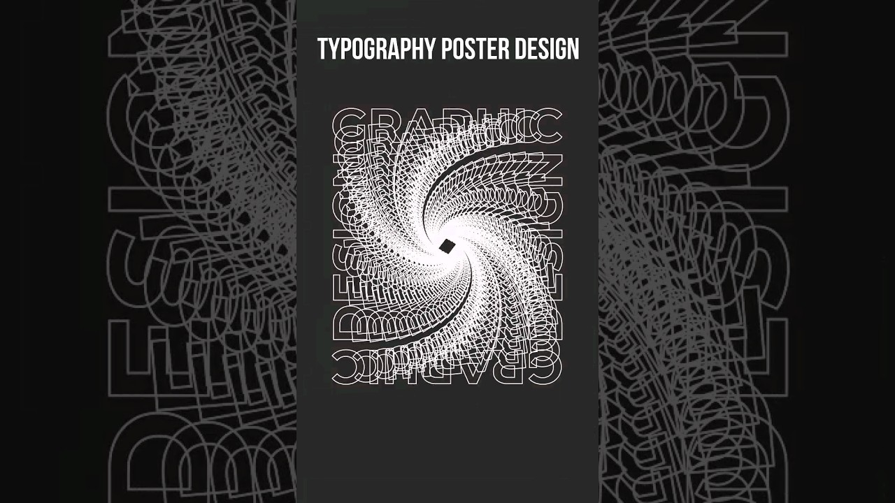 Typography Poster Design | Adobe Illustrator #shorts #ytshorts