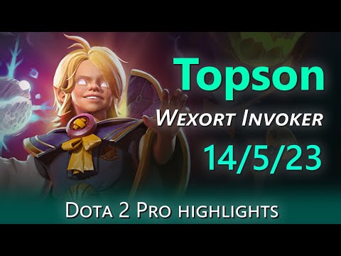 THE BEST INVOKER | Topson's 14-5 Wexort invoker DESTROYS FlyToMoon | Dota 2 Epic Pro Highlights