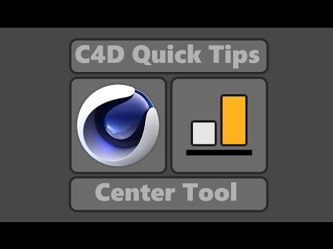 Center tool (Cinema 4d quick tips)