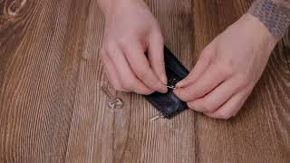 Универсальная ключница из натуральной кожи ST Leather 22511 черная