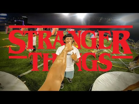 Dustin from Stranger Things marches Bluecoats 2022 ‘Riffs and Revelations' headcam