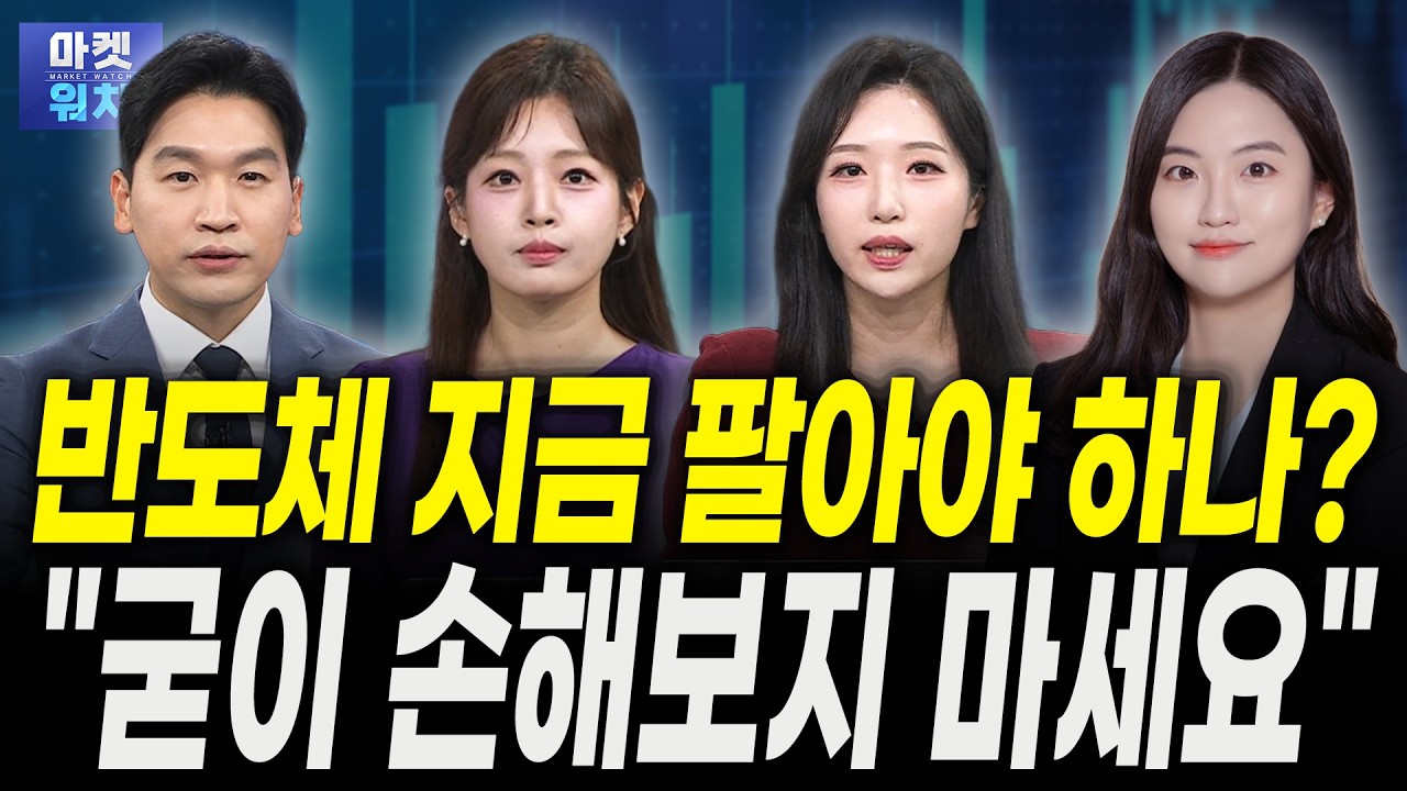 여전히 불안한 반도체 "지금 도망쳐야 하나요?"ㅣ이상연 신영증권 연구원, 권미정 캐스터, 이담교 캐스터