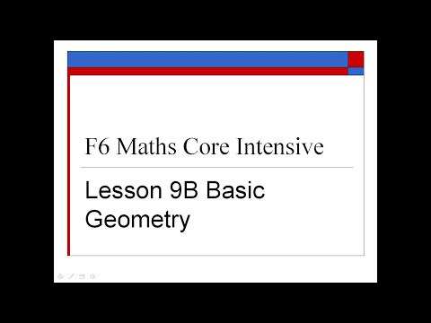 F6 Maths Core Intensive Lesson 9B Basic Geometry (2020)