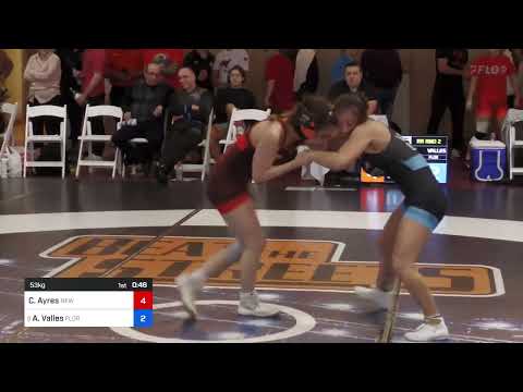 53 Kg Rr Rnd 2 - Chloe Ayres, New Jersey RTC Vs Arelys Valles, Florida 386f