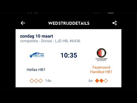 Hellas HB1 / Feyenoord Handbal HB1