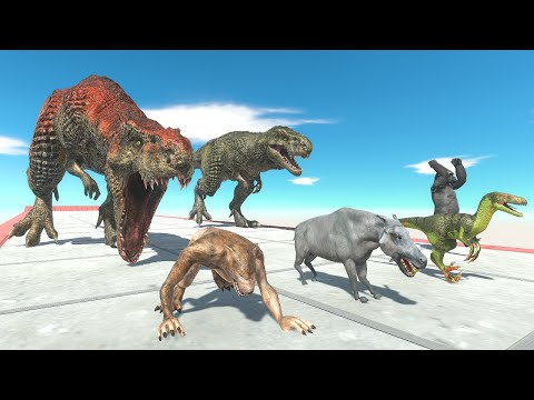 Run Away from T-REX - Animal Revolt Battle Simulator