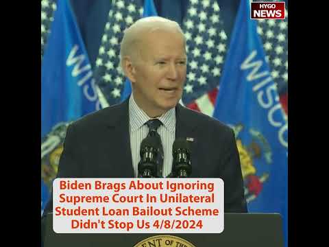 Biden Erase New $20K interest student loan, Brags Ignoring Supreme Court Loan Bailout