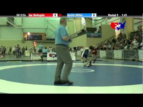 University Nat`ls FS  55 KG / 121.25 lbs: Joe DeAngelo vs. Austin Miller