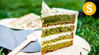 Green Matcha and White Chocolate Cake #CelebrateWithSORTED #Ad by SORTEDfood