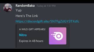 When Someone Gives You A Free Discord Nitro Gift Link ( Remastereded )