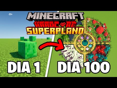 sobrevivi 100 dias no mundo superplano no minecraft hardcore - o filme