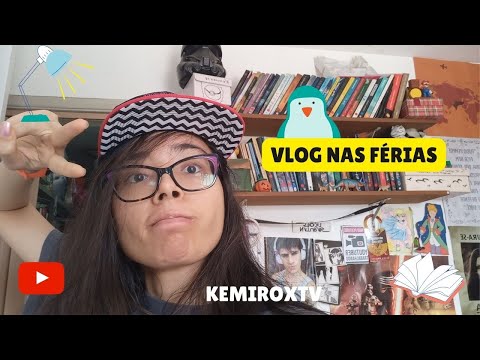 VLOG NAS FÉRIAS com leitura, desenhando, evento e mais | Kemiroxtv